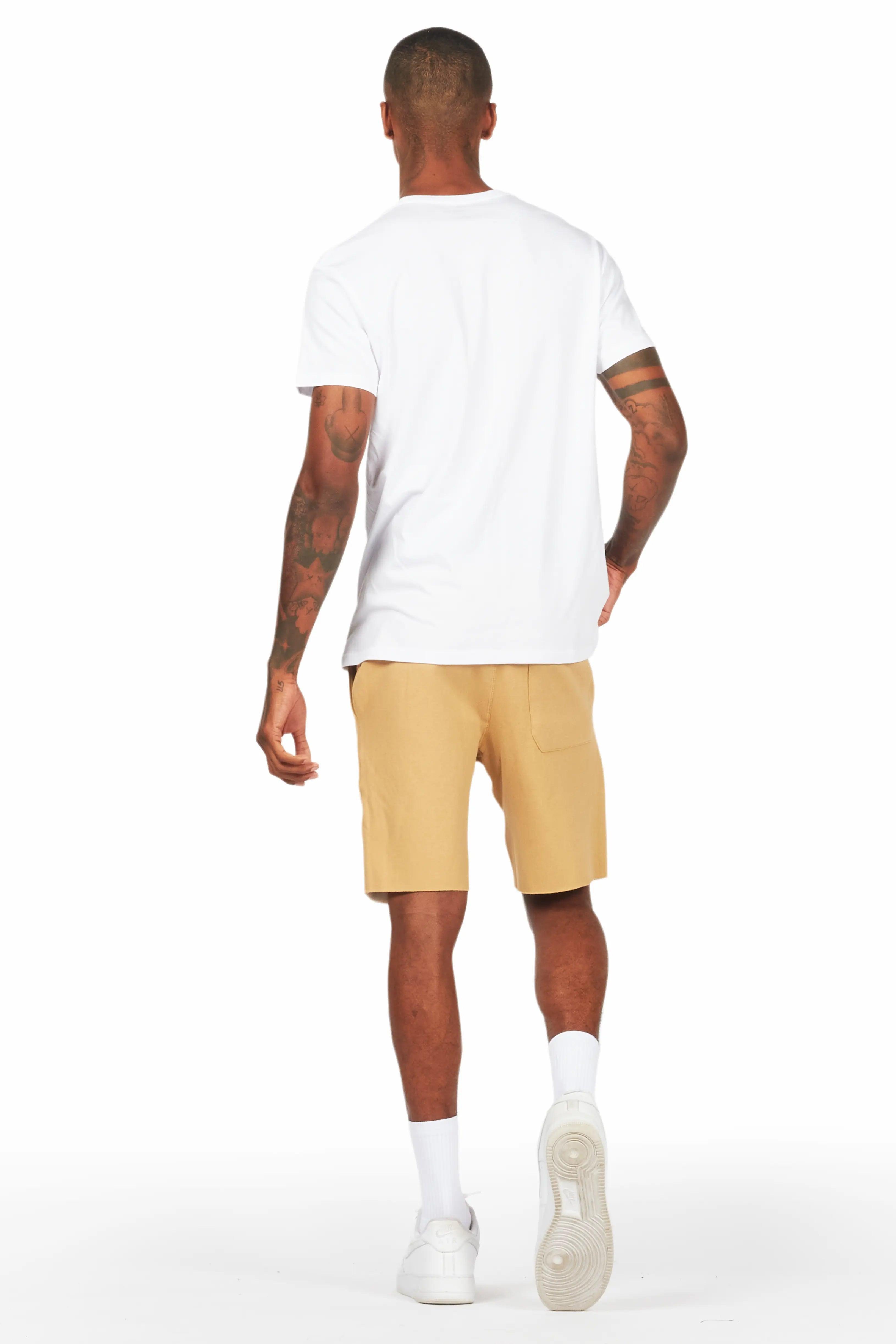 Sana Short Set-White/ Beige Male Product Image