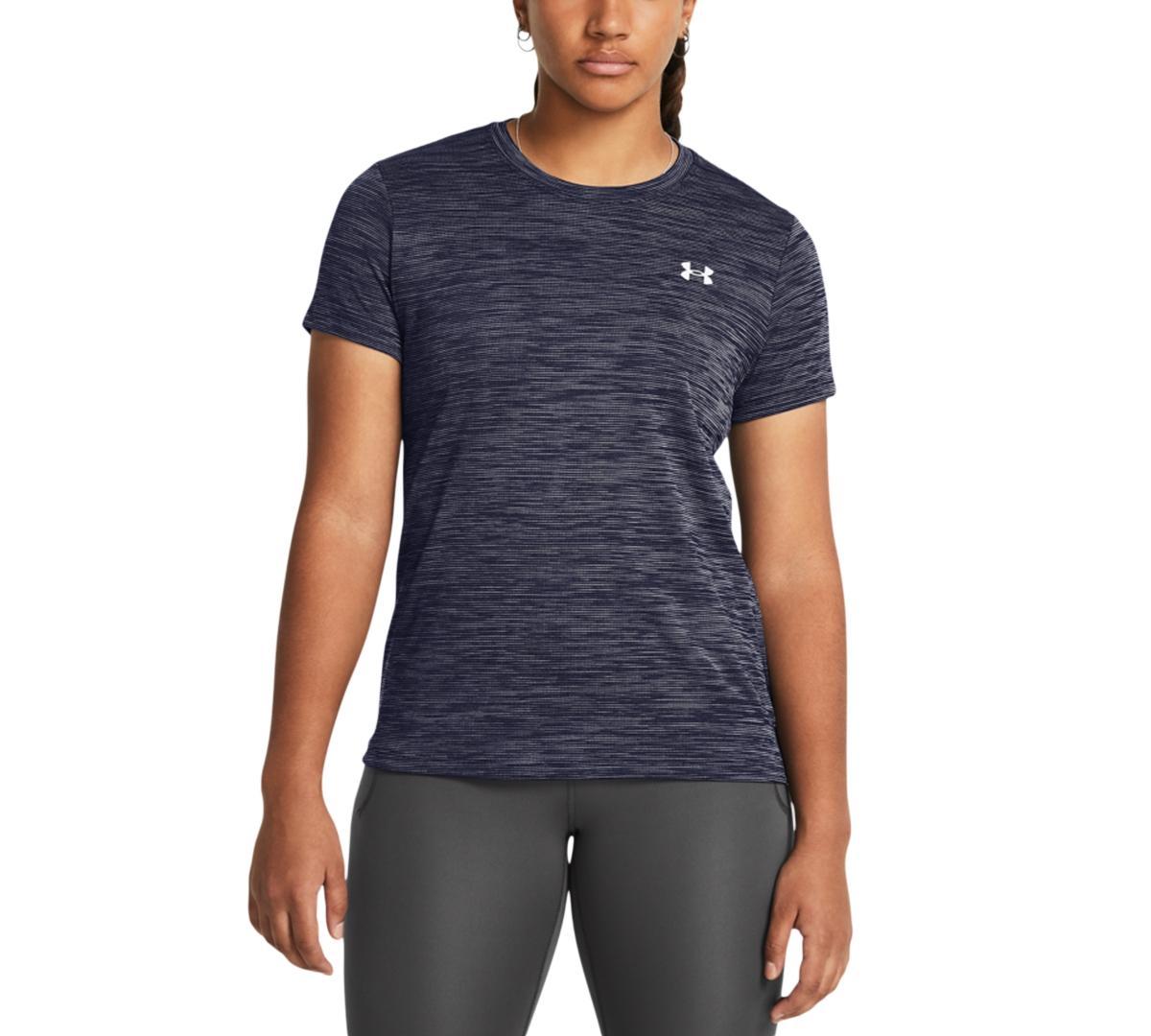 Under Armour Womens Tech Textured Short-Sleeve T-Shirt - Celeste / Product Image