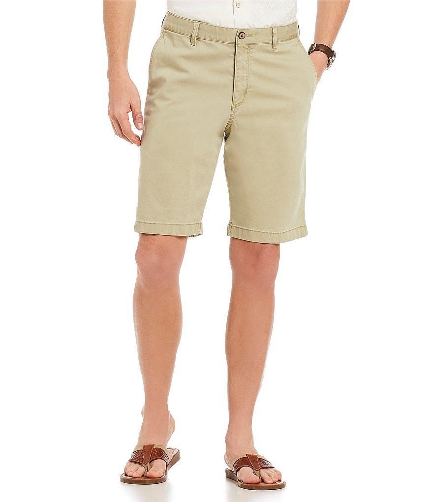 Tommy Bahama Big & Tall Flat-Front Straight Fit Stretch Sateen 10#double; & 11#double; Inseam Boracay Shorts Product Image