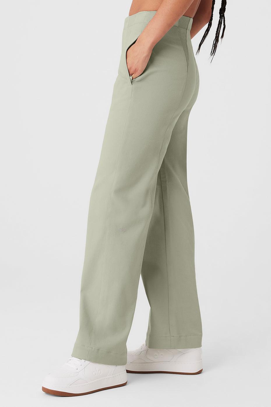 High-Waist On Point Moto Trouser - Limestone Female Product Image