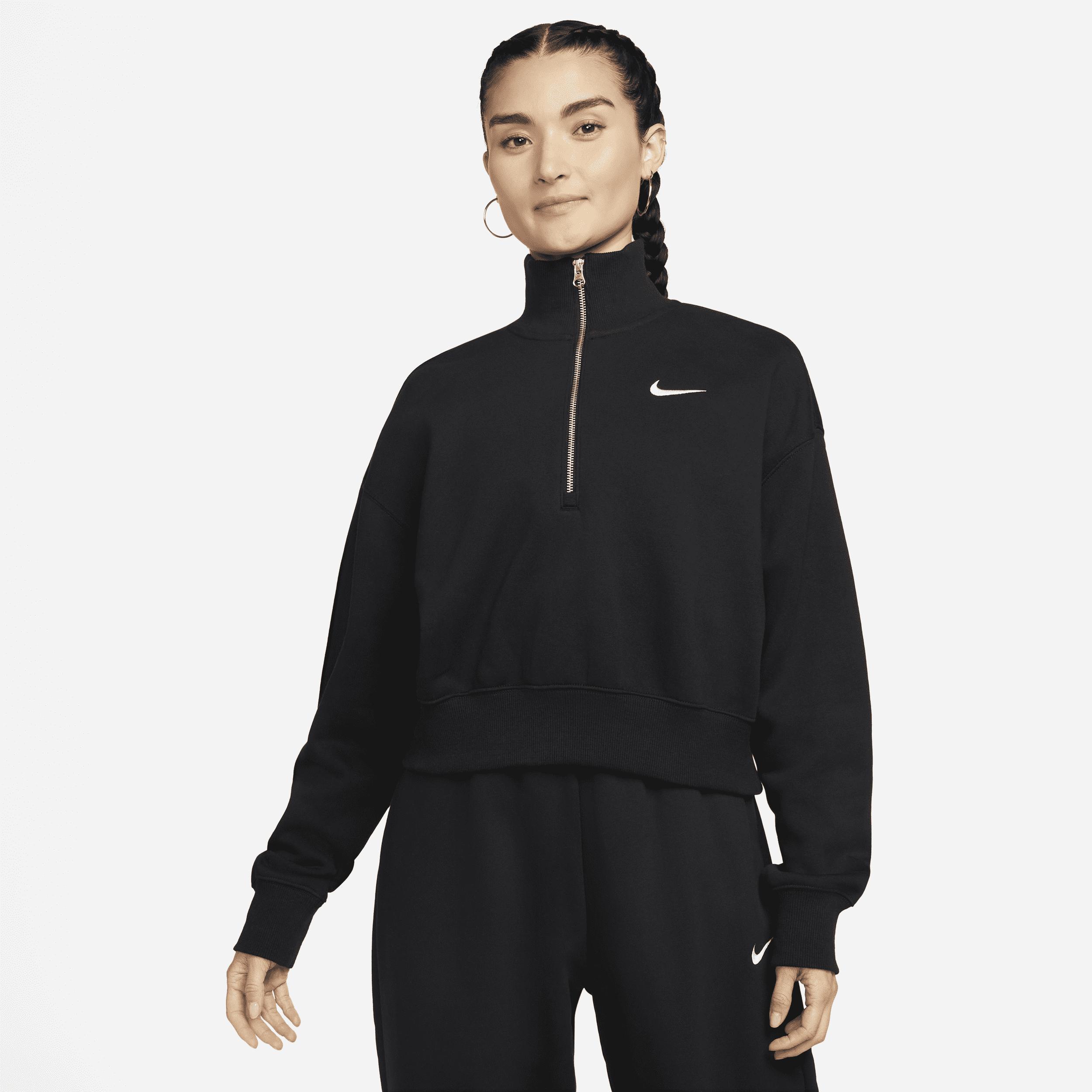 Nike Womens Nike Style Fleece Crop Quarter Zip - Womens Product Image