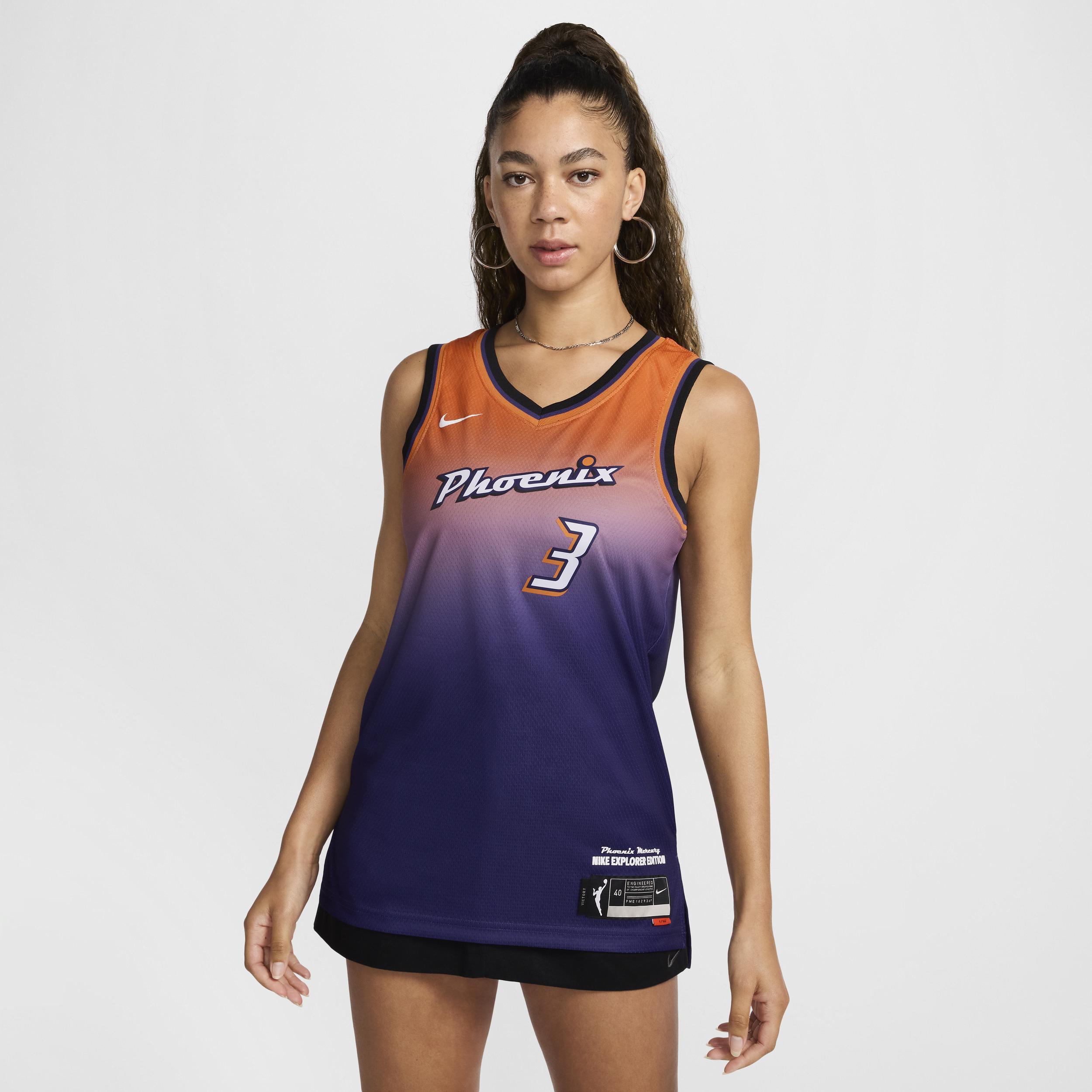 Nike Womens WNBA Victory Explorer Jersey - Clay Orange/New Orchid Product Image