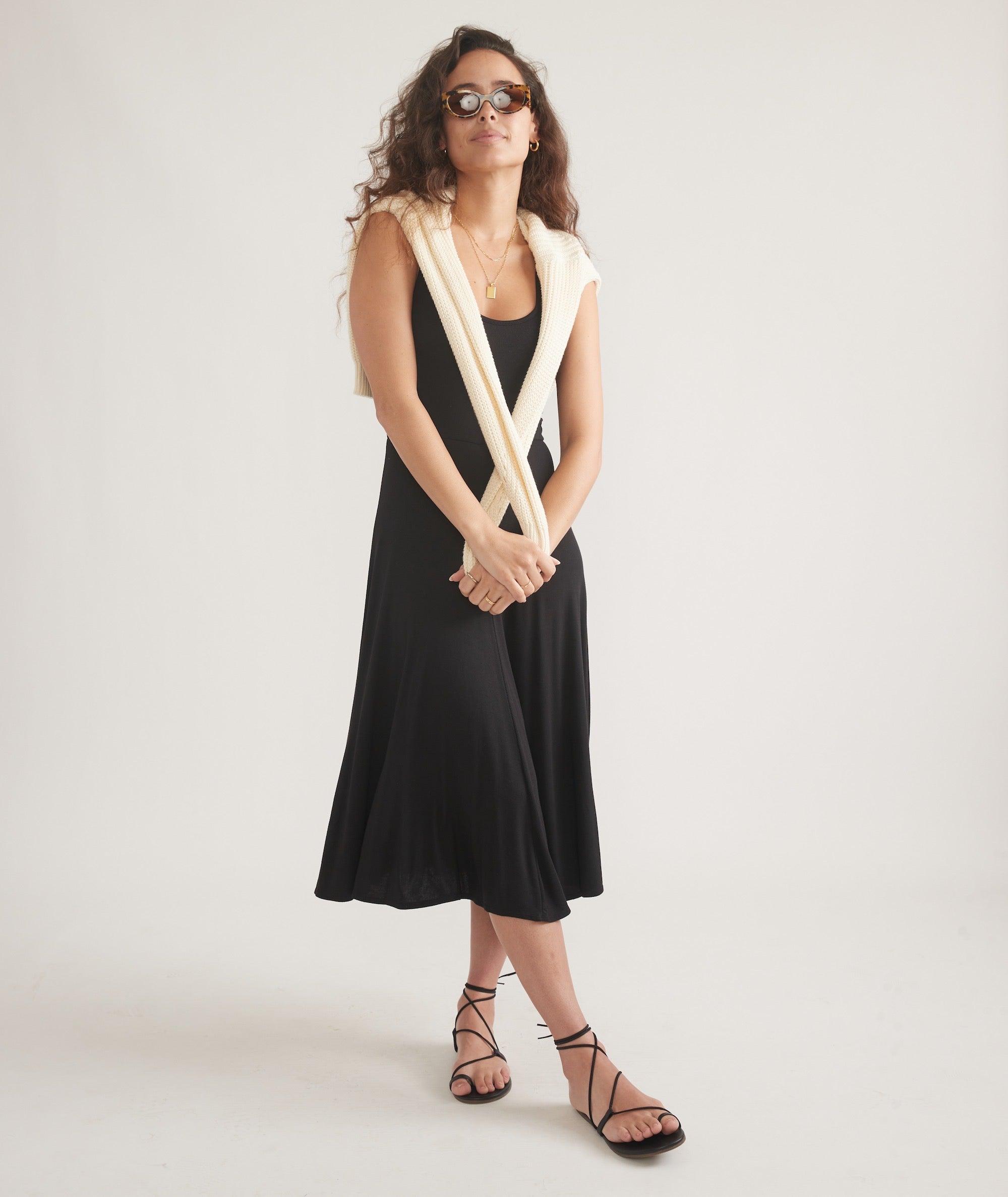 Lexi Rib Fit and Flare Midi Dress Product Image