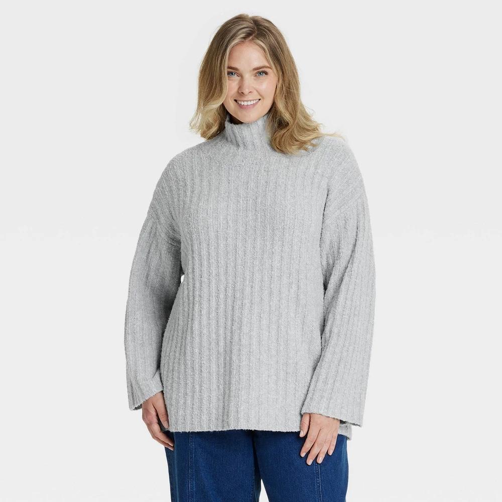 Womens Turtleneck Tunic Pullover Sweater - Universal Thread 1X Product Image