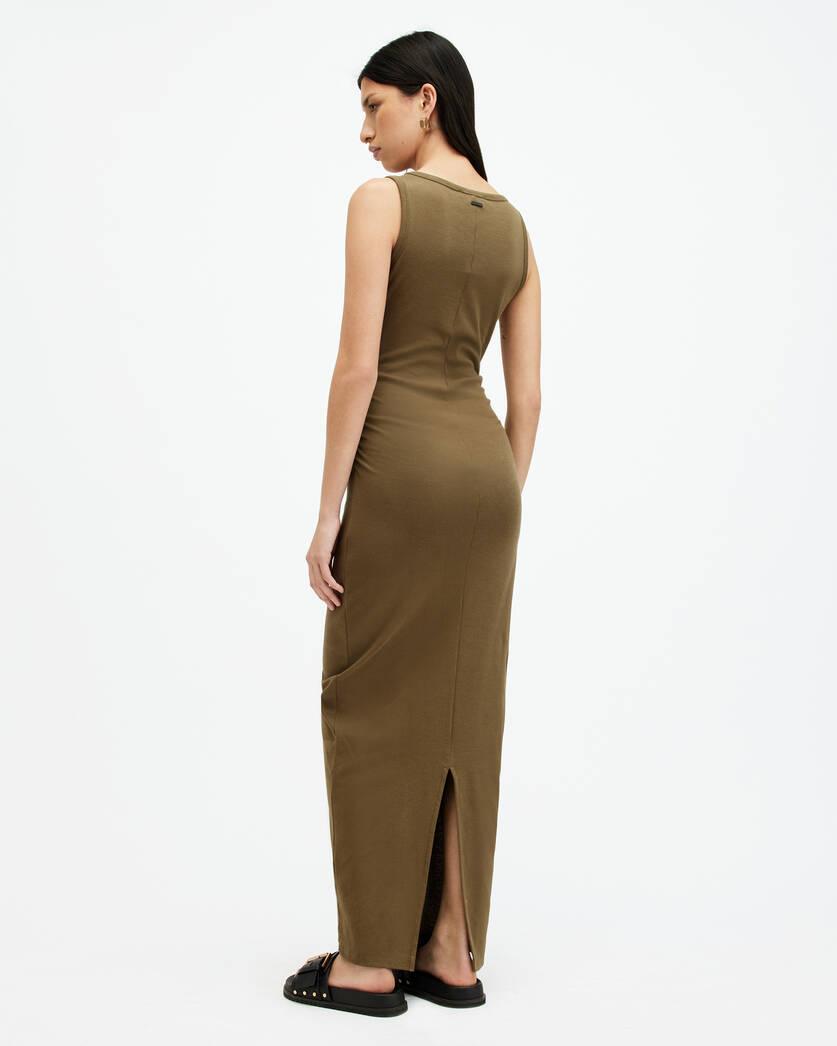 Katarina Boat Neck Slim Fit Maxi Dress Product Image