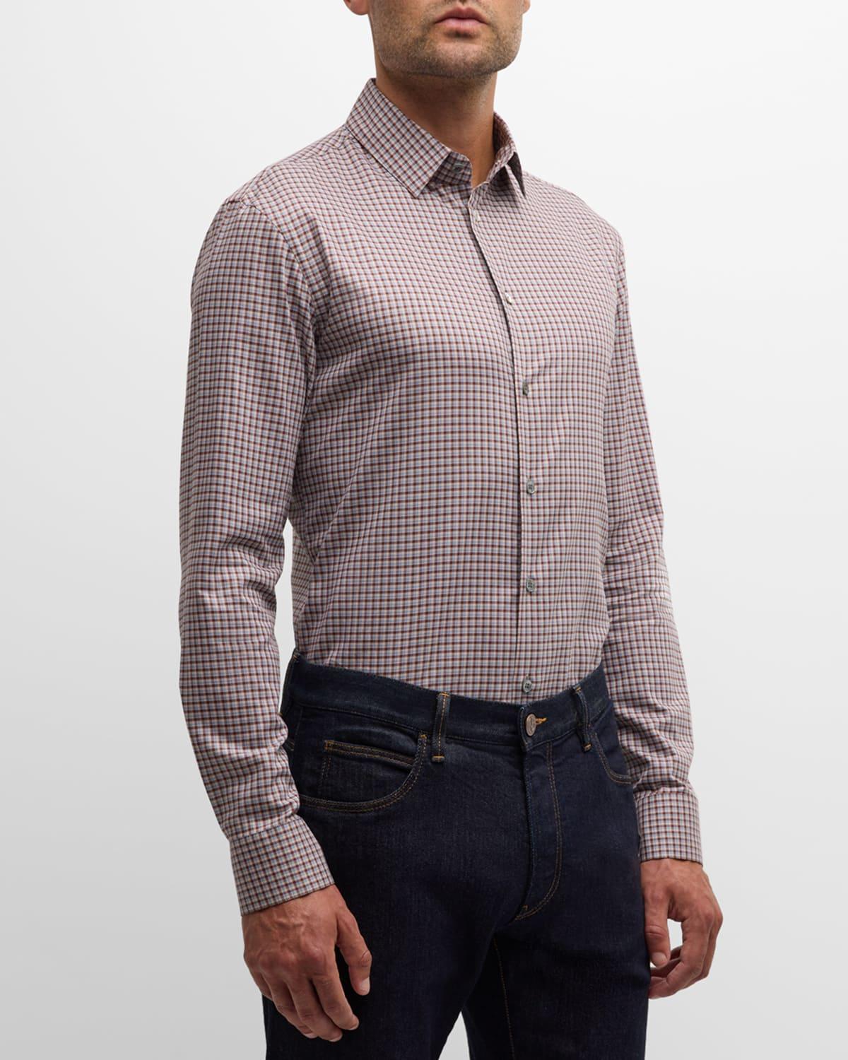 Mens Plaid Sport Shirt Product Image