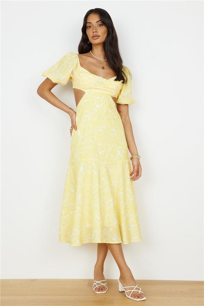 Back From Florence Maxi Dress Yellow Product Image