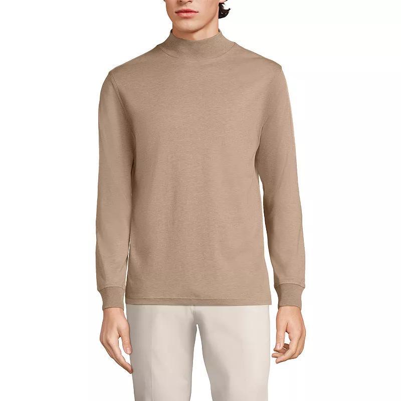 Lands End Mens Super Soft Supima Mock Turtleneck Product Image