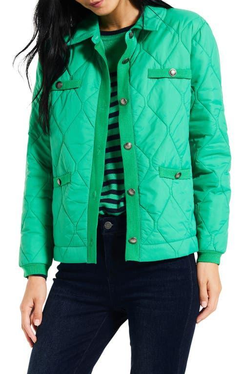 NIC+ZOE Onion Quilted Mixed Media Puffer Jacket Product Image