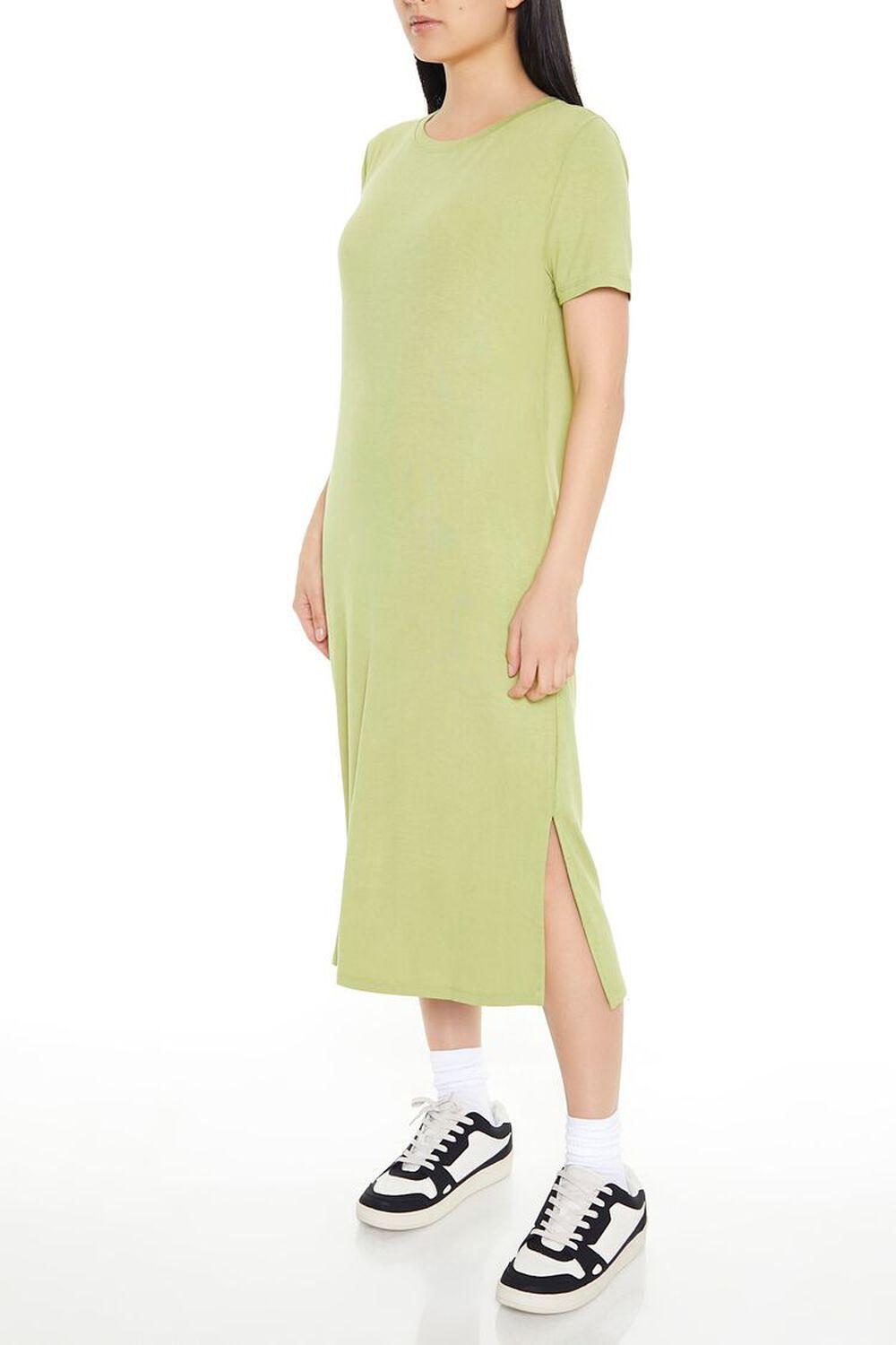 T-Shirt Midi Slit Dress | Forever 21 Product Image