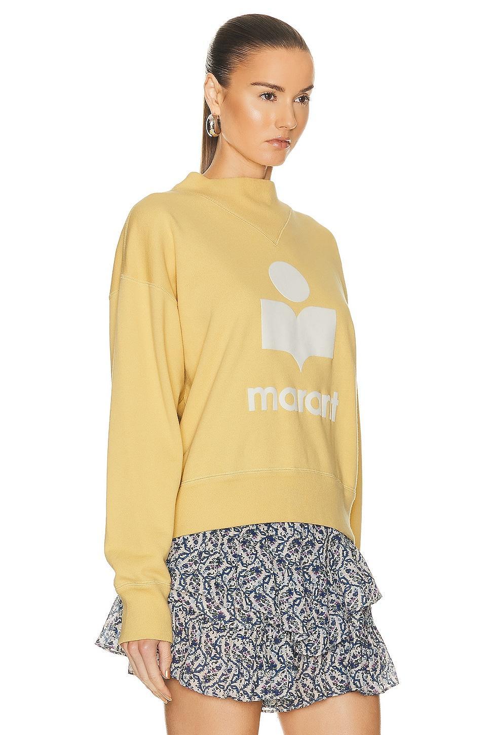 Isabel Marant Etoile Moby Sweatshirt in Yellow Product Image