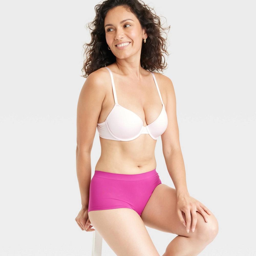 Women's Seamless Boy Shorts - Auden™ Springtime Pink S Product Image