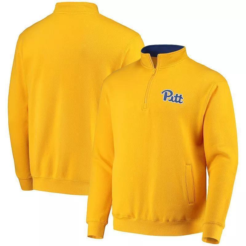 Mens Gold-Tone Pitt Panthers Tortugas Logo Quarter-Zip Jacket Product Image