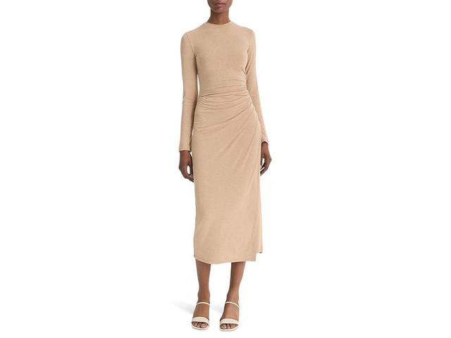 Vince Side Drape Midi Skirt (Heather Cashew) Women's Skirt Product Image