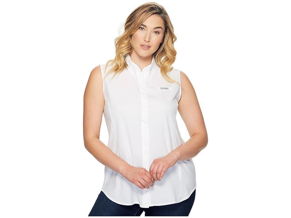 Columbia Plus Size Tamiami Sleeveless Shirt Women's Sleeveless Product Image