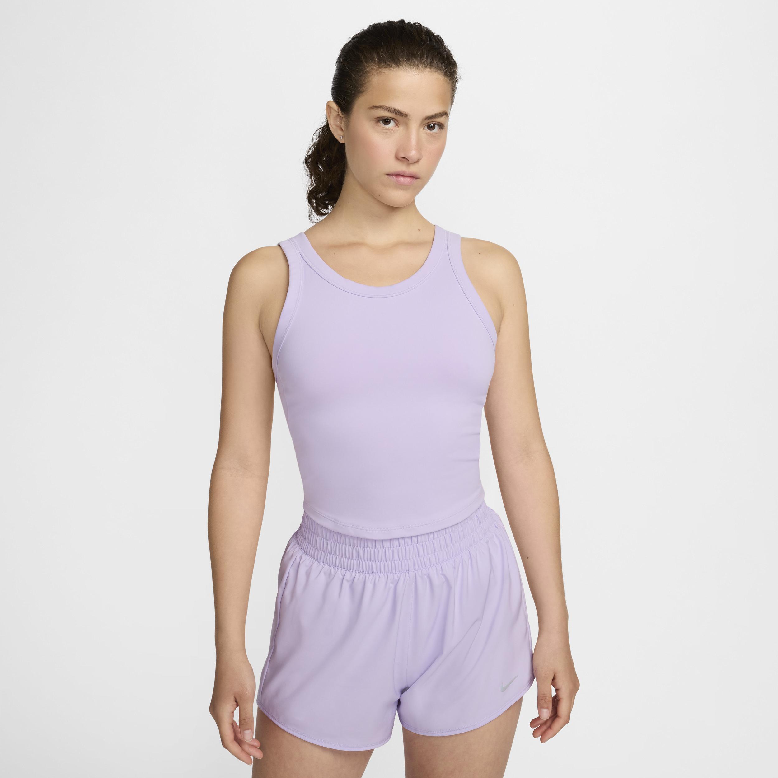 Nike Women's One Fitted Dri-FIT Strappy Cropped Tank Top Product Image