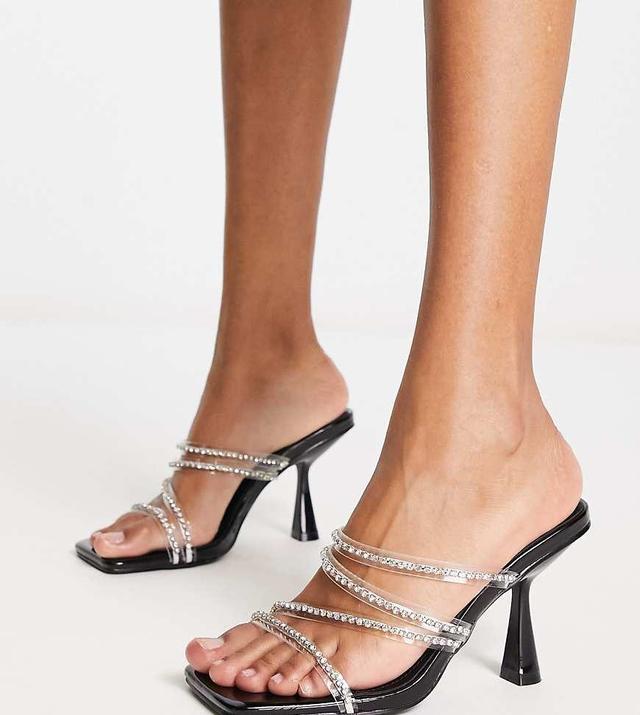 Simmi London Jeyda embellished mid heel sandals Product Image