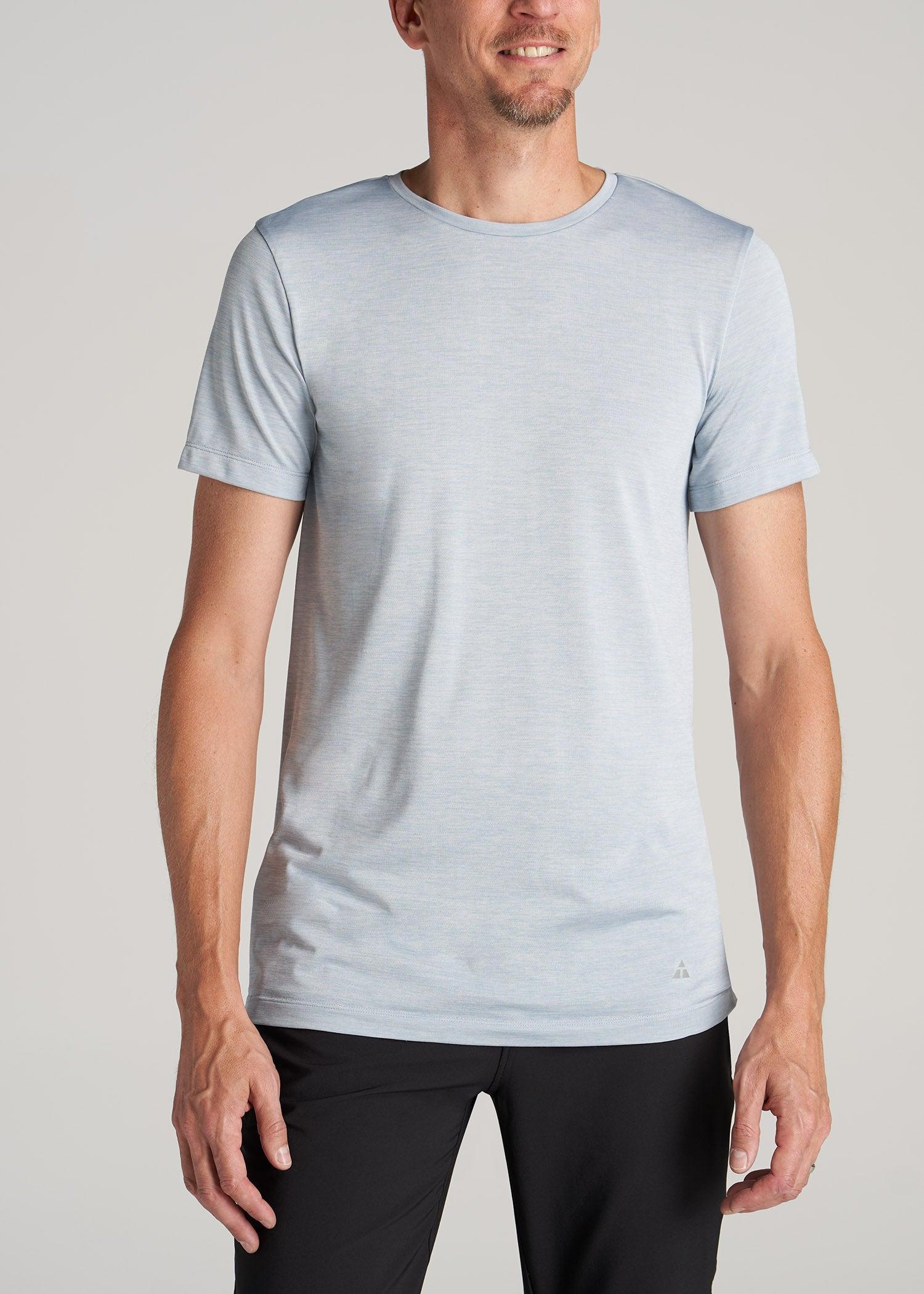 A.T. Performance MODERN-FIT Athletic Jersey Tall Tee in Light Blue Mix Male Product Image