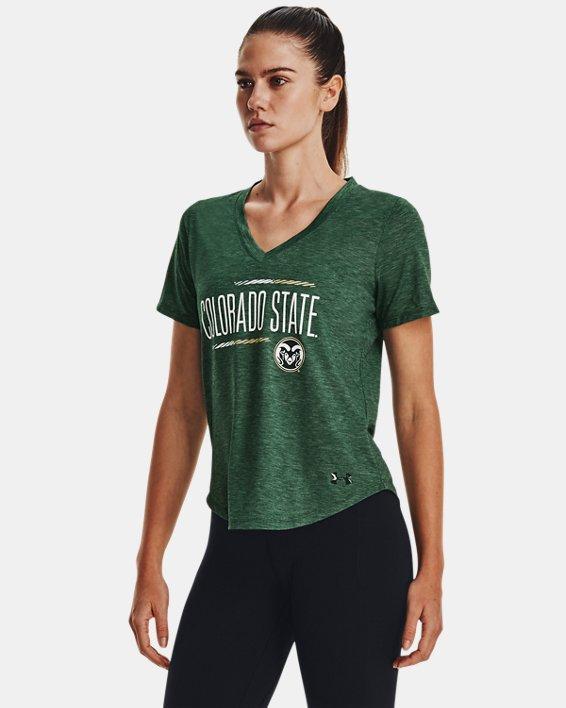 Women's UA Breezy Collegiate V-Neck T-Shirt Product Image