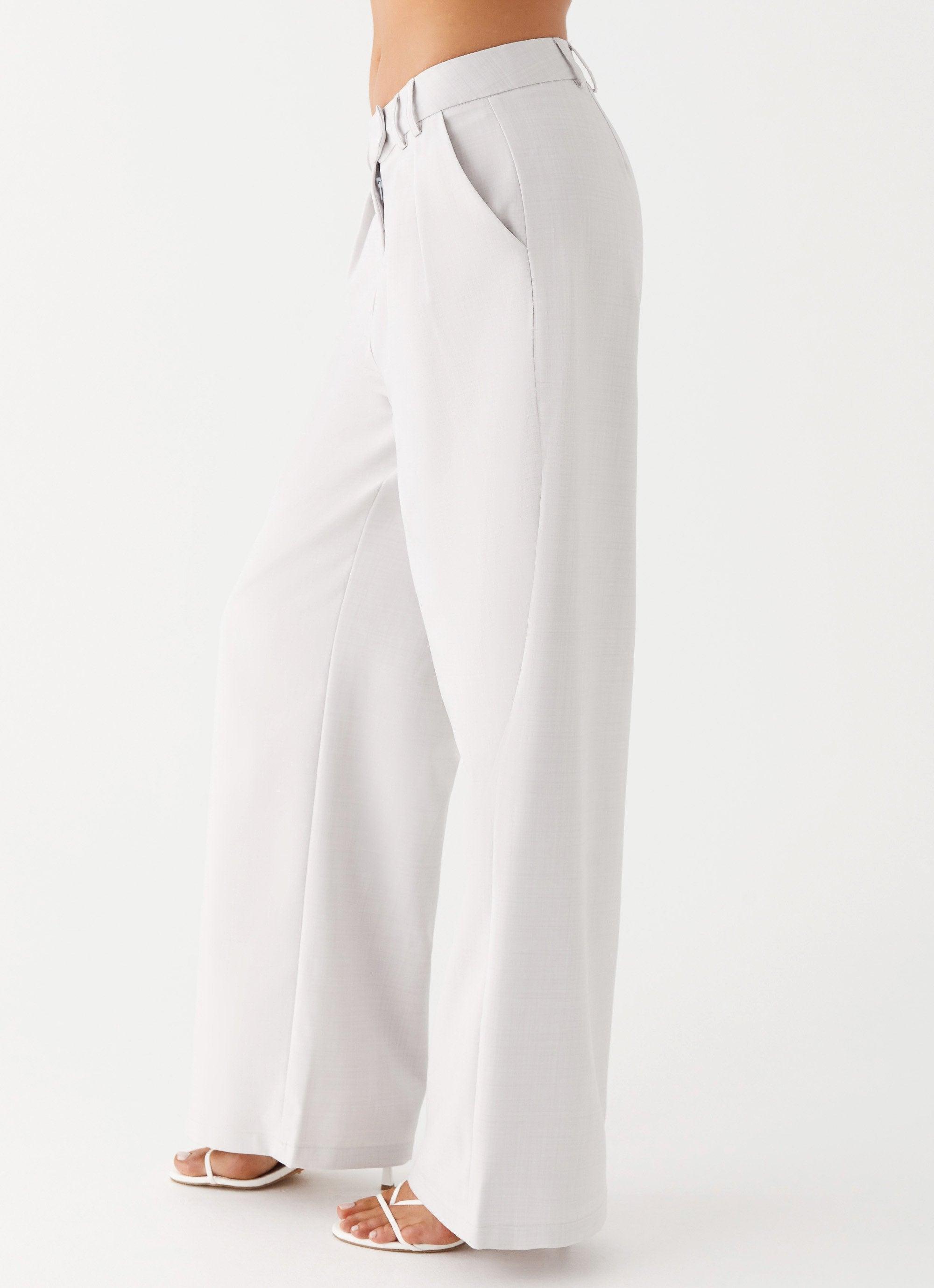 Asha Low Rise Pants - Ivory Product Image