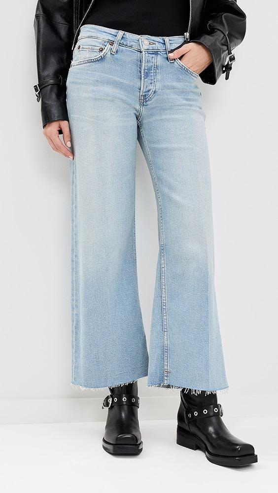 RE/DONE Mid Rise Wide Leg Crop Jeans | Shopbop Product Image