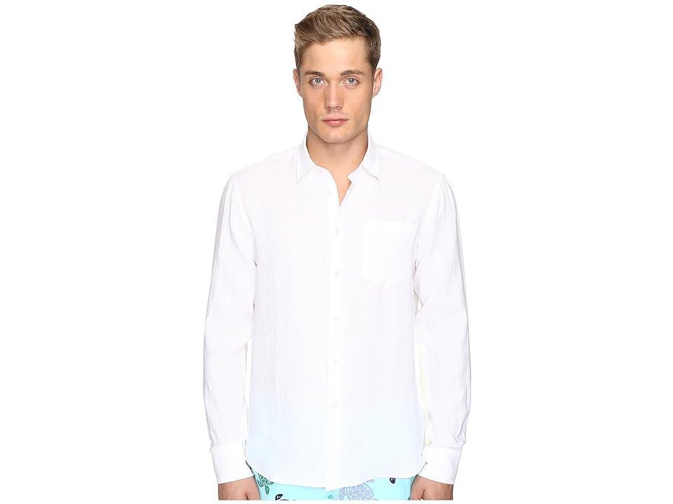 Vilebrequin Linen Long Sleeve Button Up Men's Swimwear Product Image