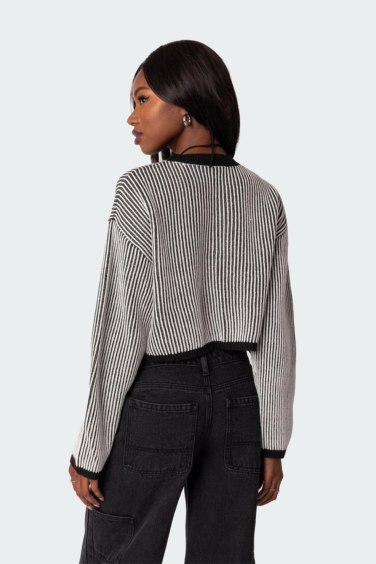 Gwenyth Textured Cropped Sweater Product Image