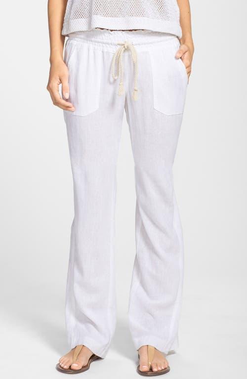 Roxy Oceanside Linen Blend Wide Leg Pants Product Image