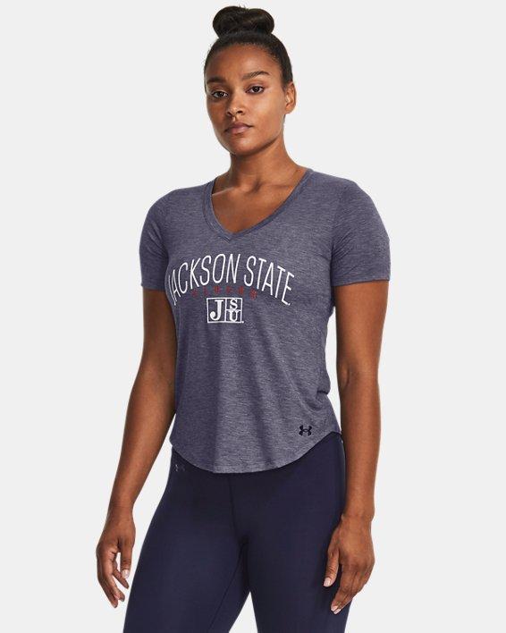 Womens UA Breezy Jersey Collegiate V-Neck T-Shirt Product Image