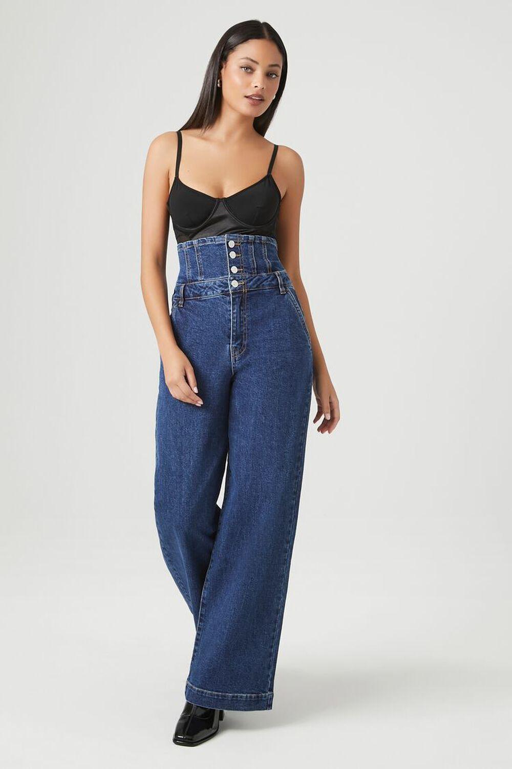 Ultra High-Rise Wide-Leg Jeans | Forever 21 Product Image