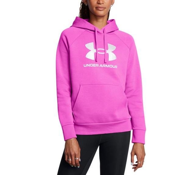 Women's UA Rival Fleece Glitter Big Logo Hoodie Product Image