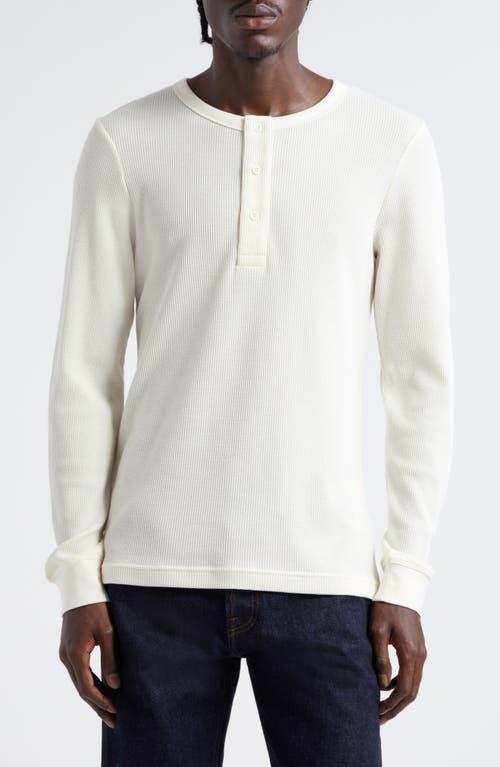 Sunspel Waffle Cotton Henley Product Image