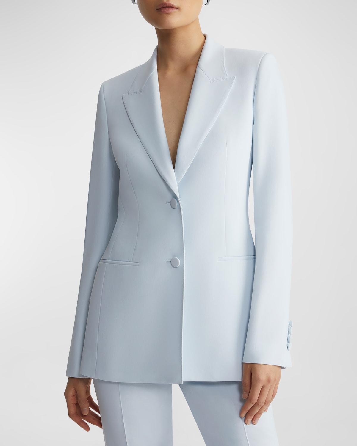 Lafayette 148 New York Womens Finesse Crpe de Chine Blazer Product Image