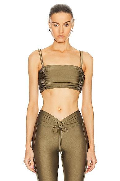 Bananhot Anya Sports Bra in Olive. Product Image