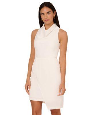 Adrianna by Adrianna Papell Womens Asymmetric Sleeveless Sheath Dress Product Image