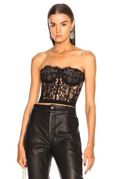 Alexander McQueen Semisheer Strapless Corset Top Product Image