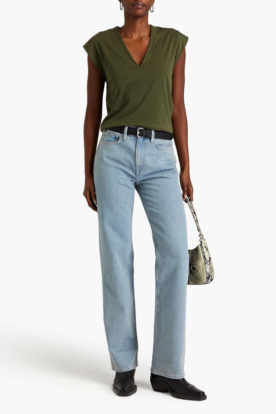 Le Jane High-rise Straight-leg Jeans In Light Denim Product Image