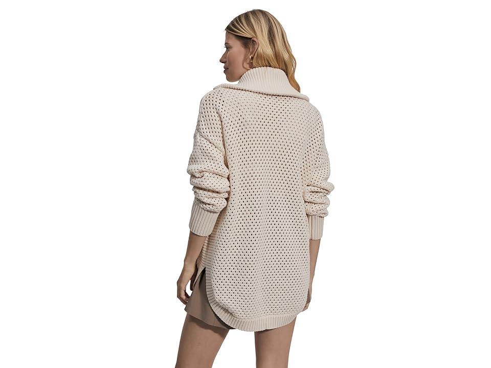 Varley Finn Longline Knit Jacket (Whitecap Grey) Women's Jacket Product Image