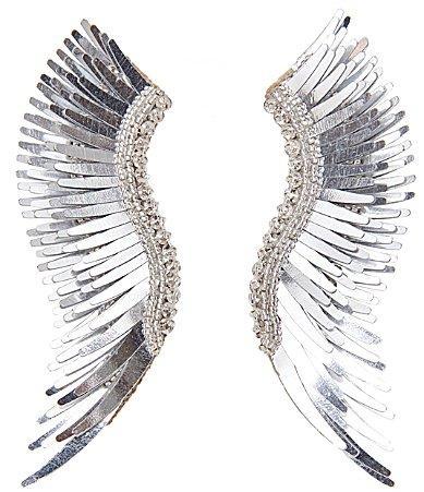 Mignonne Gavigan Madeline Silver Linear Statement Earrings Product Image