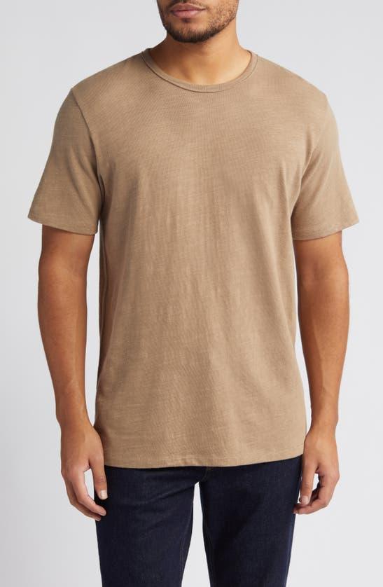 RAG & BONE Classic Flame Slub Cotton T-shirt In Brown Product Image