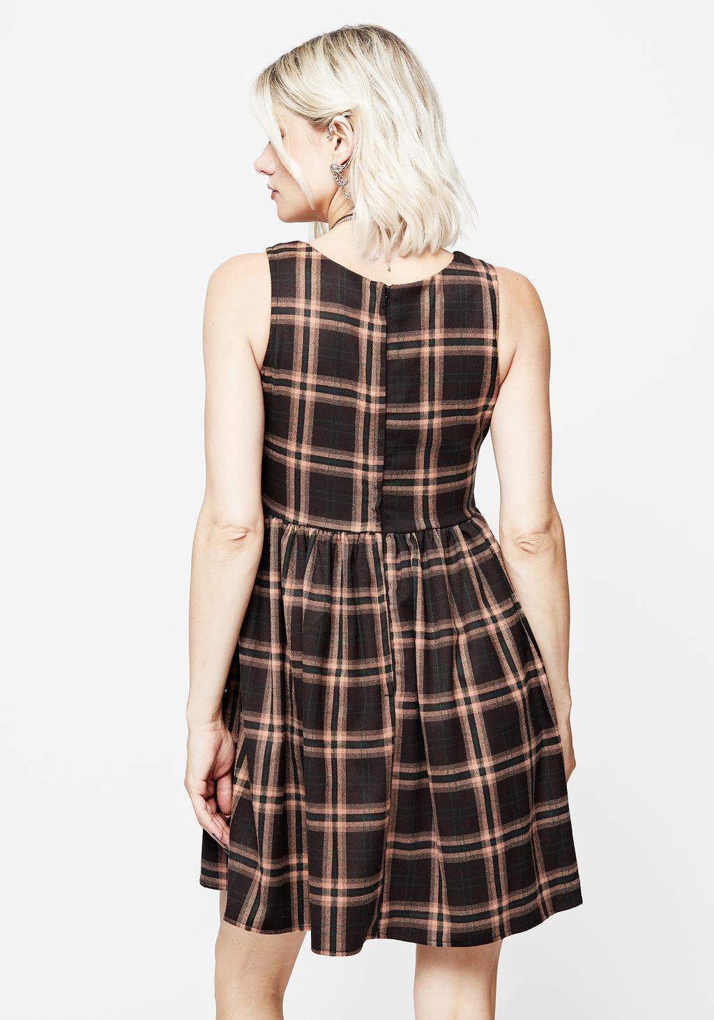 Ambrose Check Mini Dress Product Image