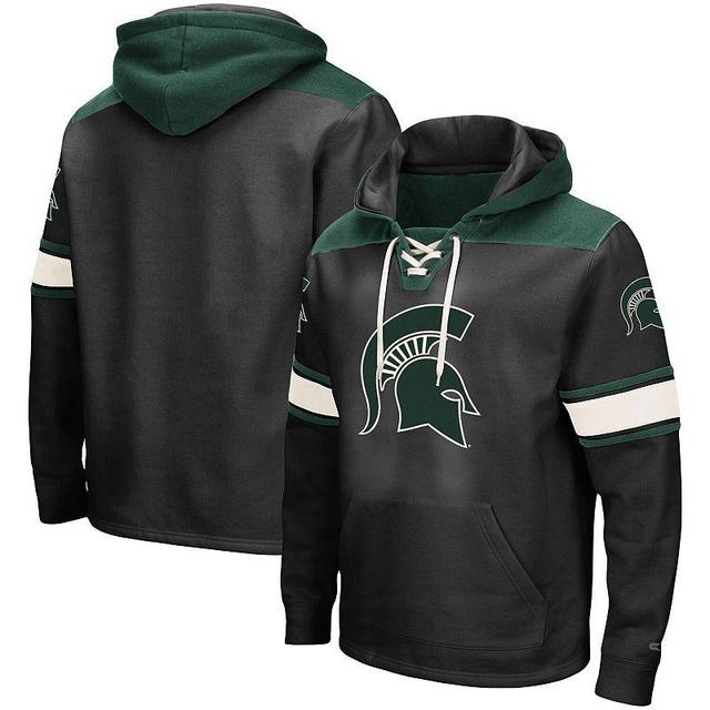 Mens Colosseum Michigan State Spartans 2.0 Lace-Up Pullover Hoodie Product Image