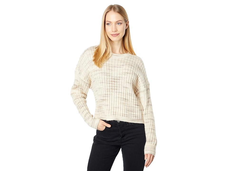 Lucky Brand Space Dye Boxy Sweater Multi) Women's Clothing Product Image