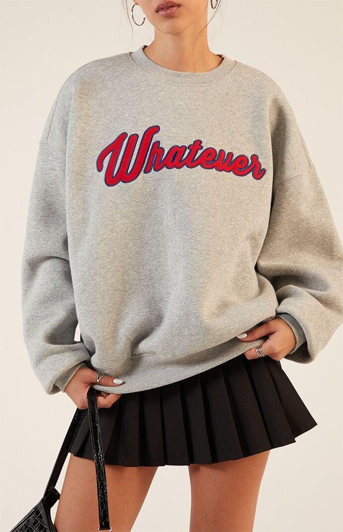 Womens Whatever Crew Neck Sweatshirt Product Image