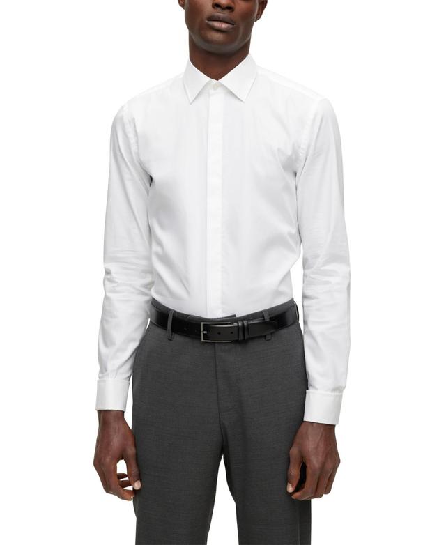 Boss by Hugo Boss Mens Easy-Iron Stretch Cotton Slim-Fit Dress Shirt Product Image