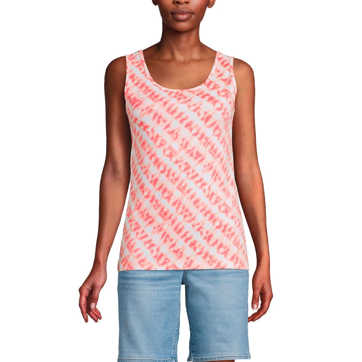 Lands End Womens Petite Cotton Tank Top Product Image