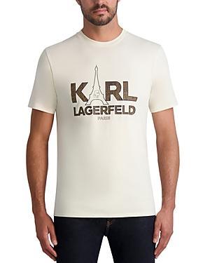 Karl Lagerfeld Paris Cotton Eiffel Tower Karl Logo Graphic Tee Product Image