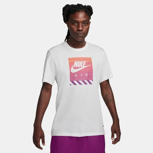 Nike Mens Nike NSW FW Connect T-Shirt - Mens Summit White/Purple/Purple/Purple Product Image