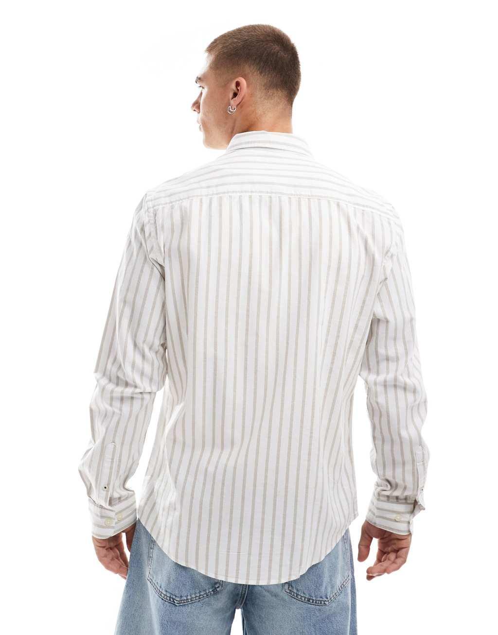 Jack & Jones shirt with beige stripe  Product Image