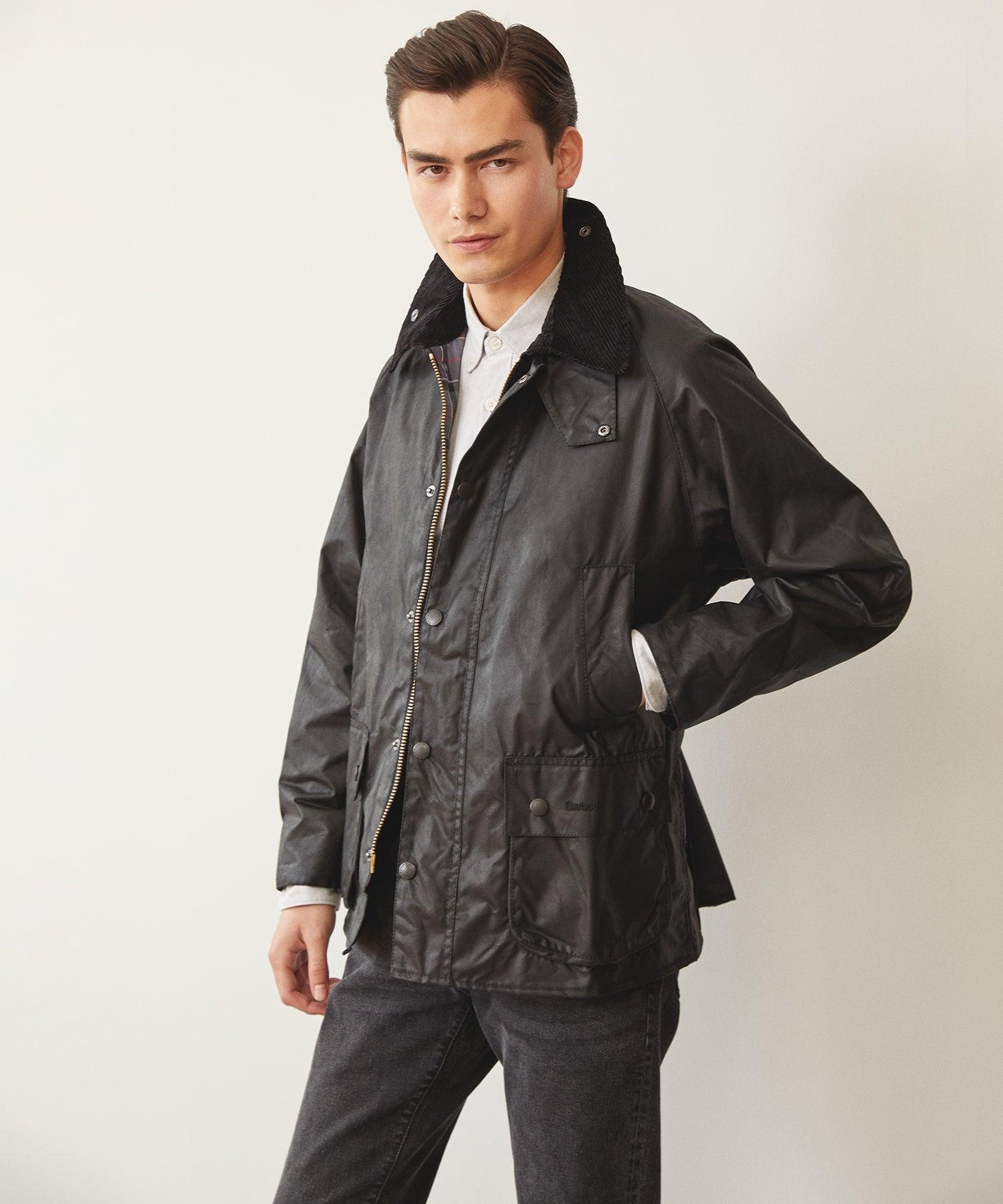 Barbour Classic Bedale Wax Jacket in Black Product Image